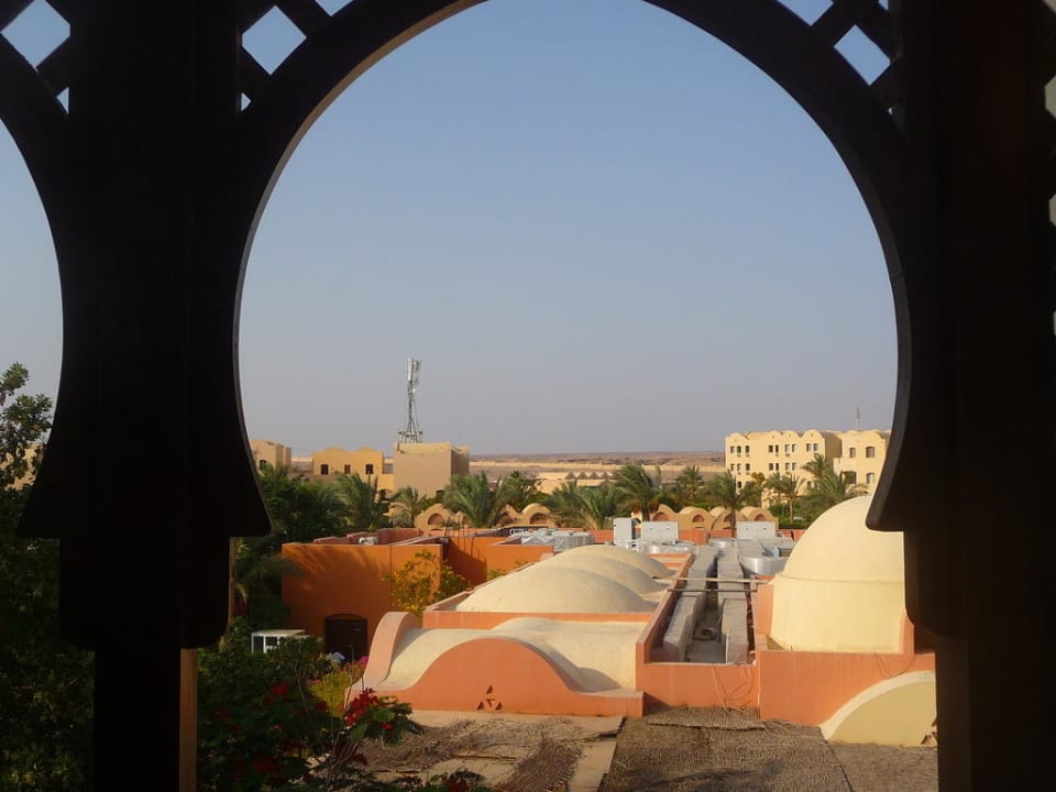 Ausblick von unserer Terrasse Jaz Makadi Saraya Resort