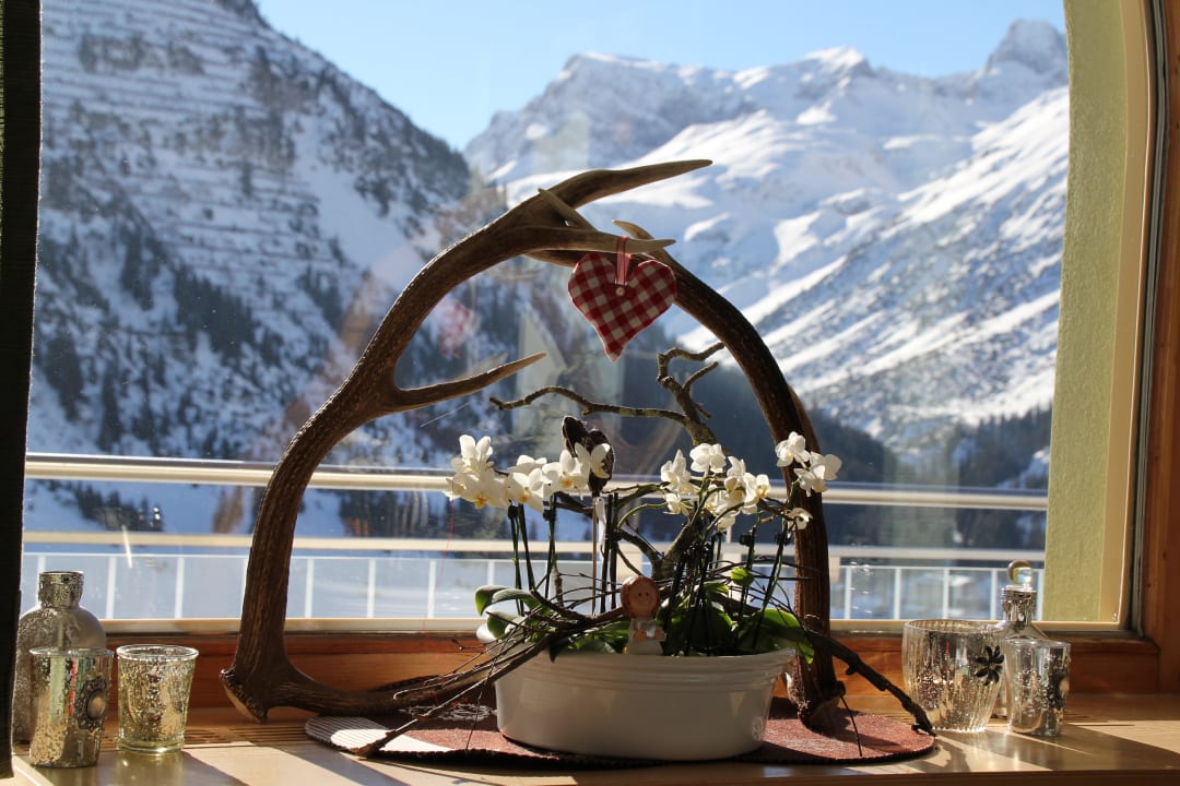 Frühstück mit Aussicht Pension Bergland