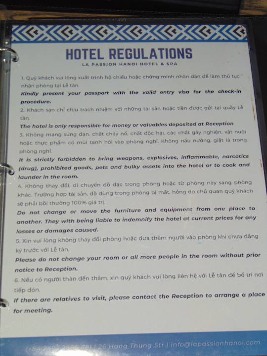 Sonstiges La Passion Hanoi Hotel & Spa