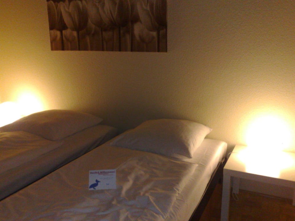 2 Einzelbetten bei Doppelzimmer Gästeresidenz PelikanViertel