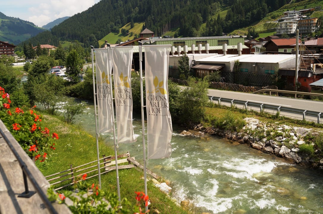 Ausblick vom Hotelbalkon Großarler Hof