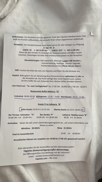 Sonstiges Hipotels Mediterraneo Club