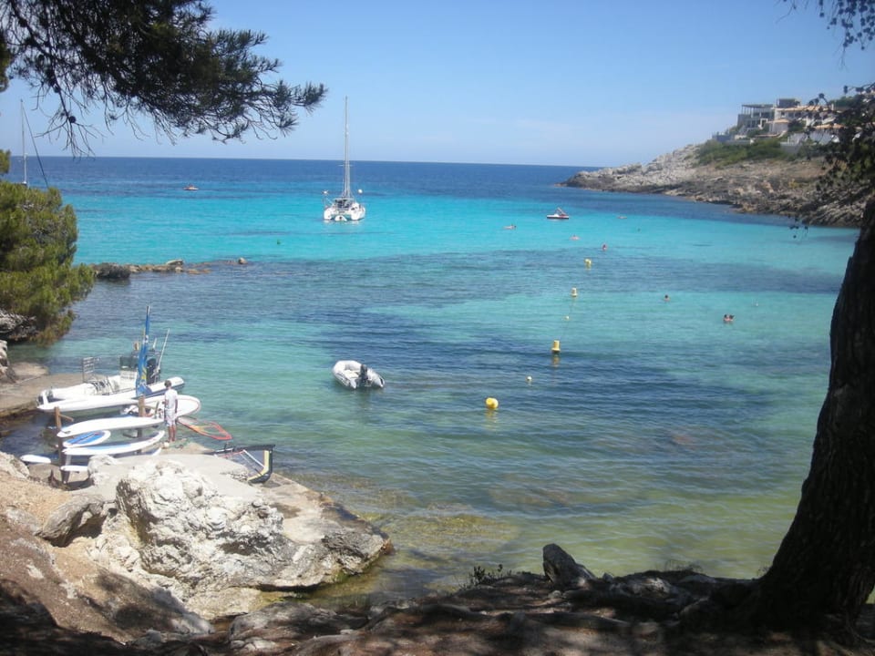 Blick auf die Badebucht Iberostar Waves Pinos Park