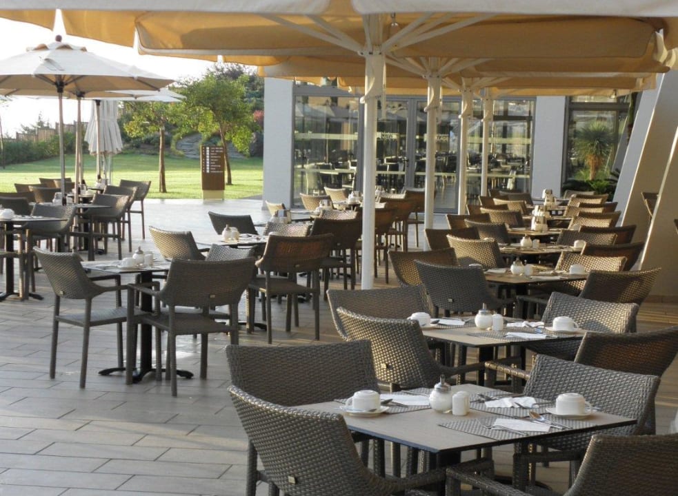 Terrasse Frühstück, Abendessen Blue Lagoon Village