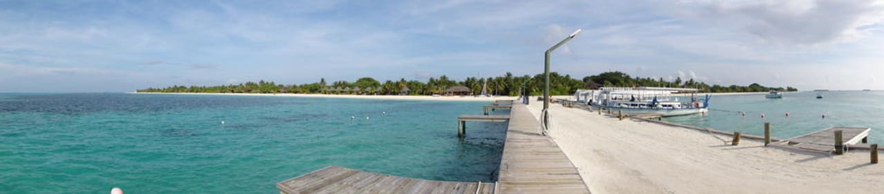 Panorama Ausblick Jetty Kuredu Island Resort & Spa