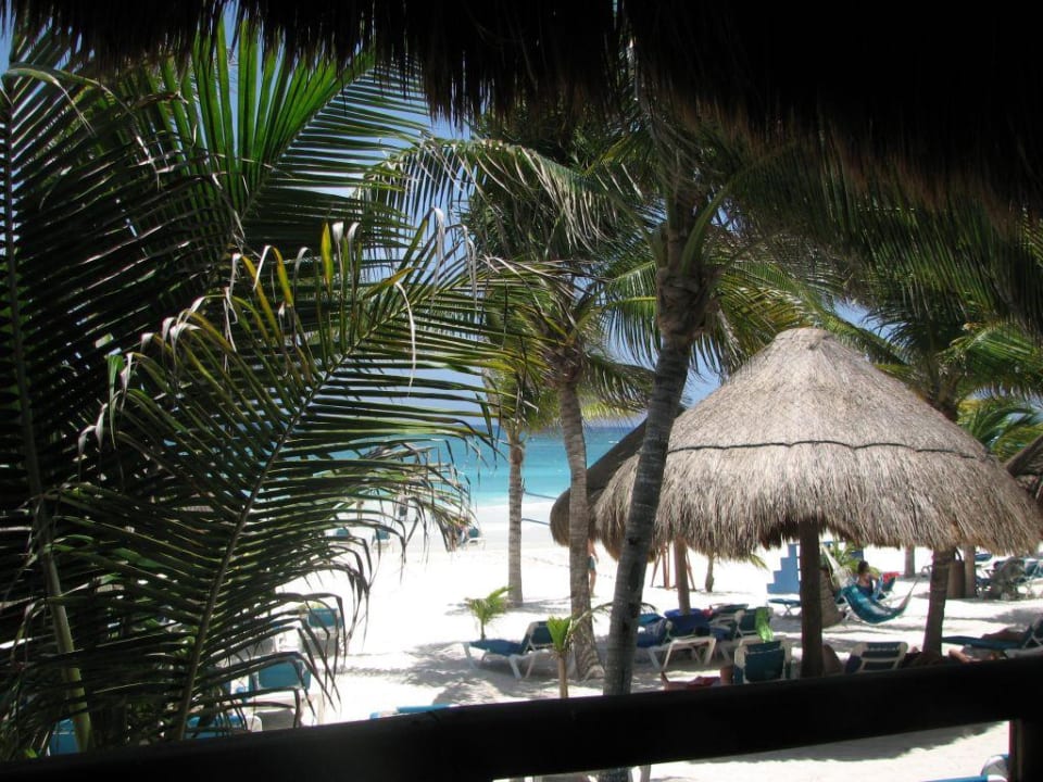 Blick vom Mittaggsbuffetrestaurant Catalonia Royal Tulum Beach & Spa Resort - Adults only