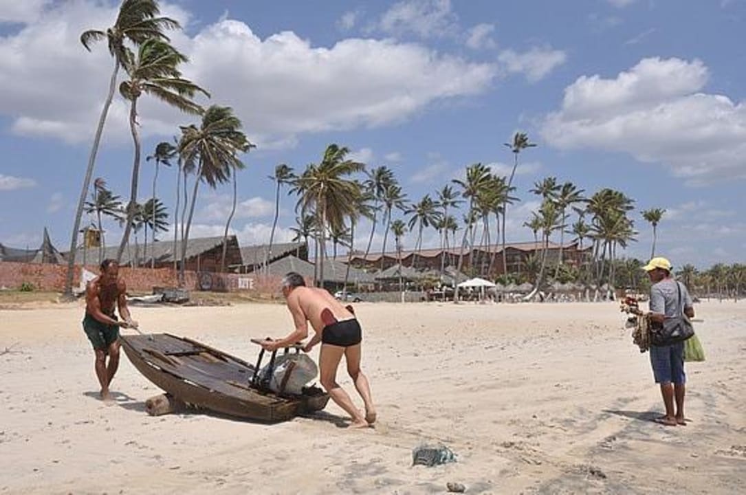 Beach outside the Pousada Vila Coqueiros