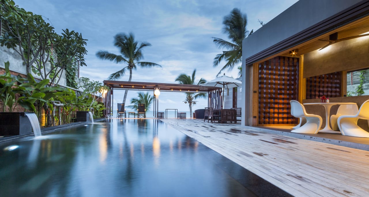 Beach Front Three Bed Room Pool Residence Pavilion Samui Villas & Resort