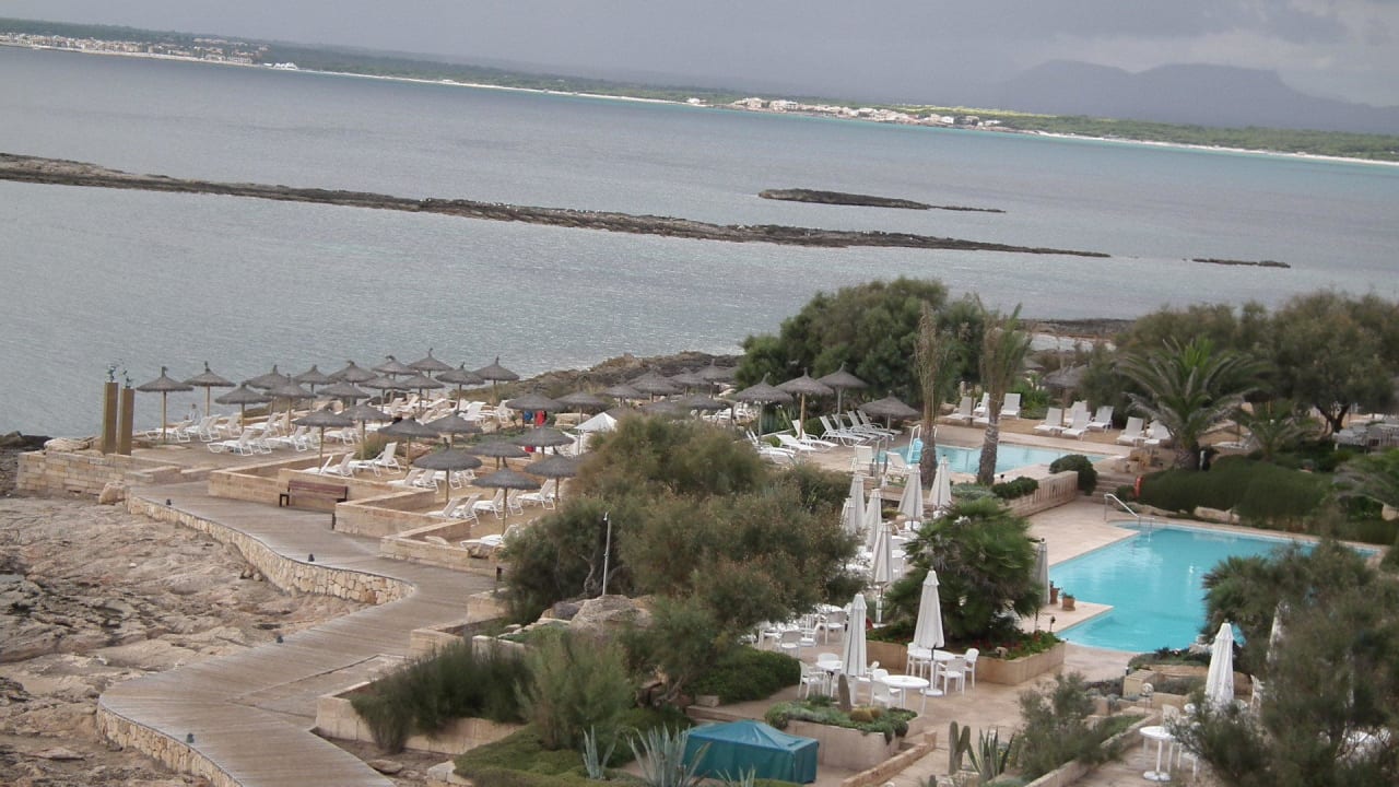 Blick vom Balkon Zi. 62 Bikini Island & Mountain Hotel Es Trenc