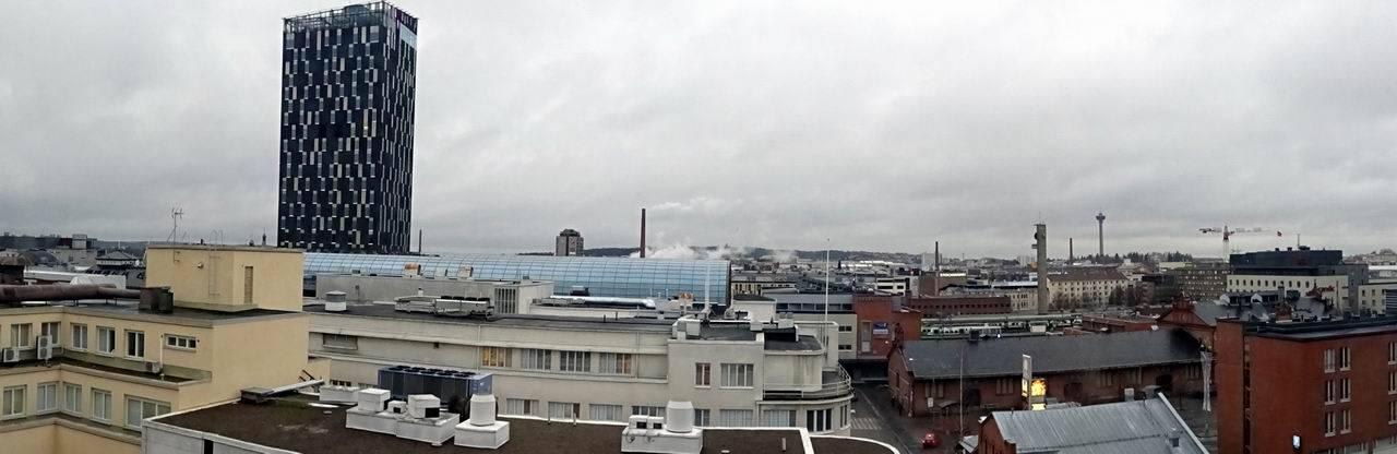 View from 7th floor Lapland Hotel Tampere