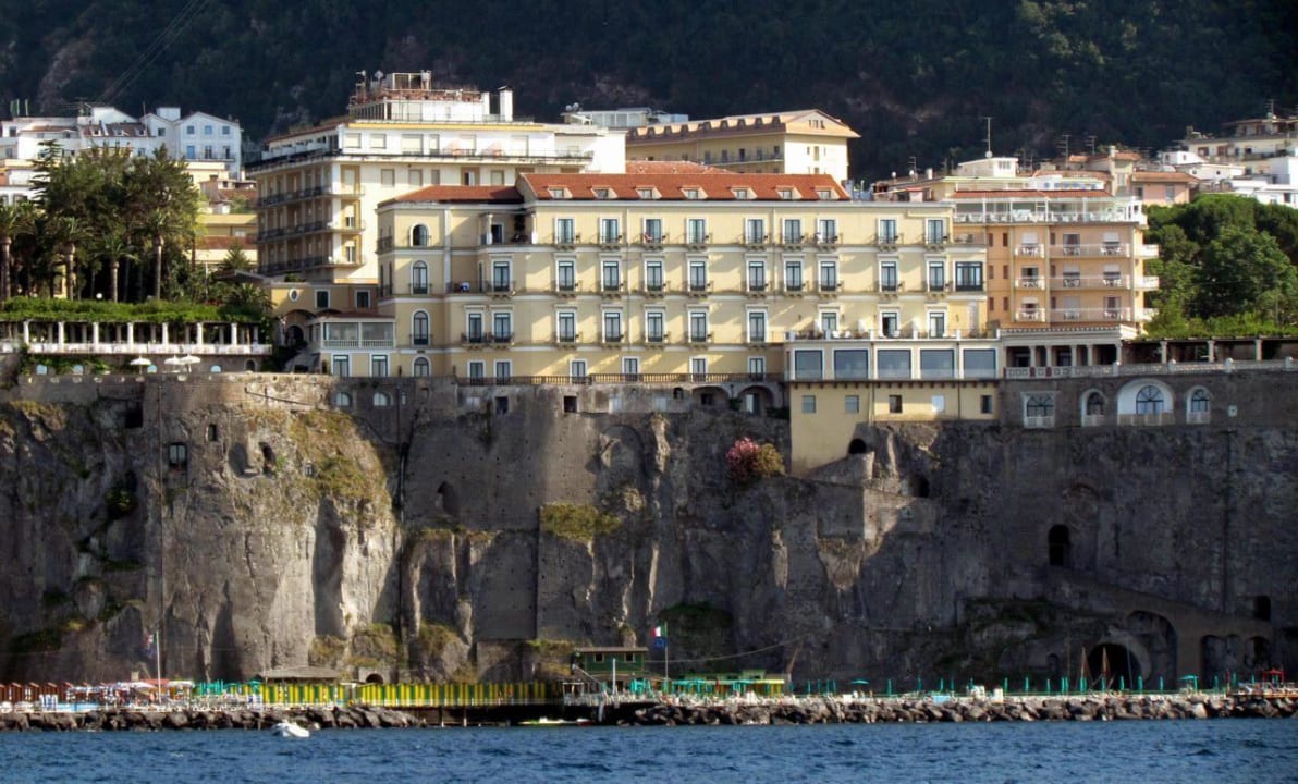 View from sea Hotel Bellevue Syrene