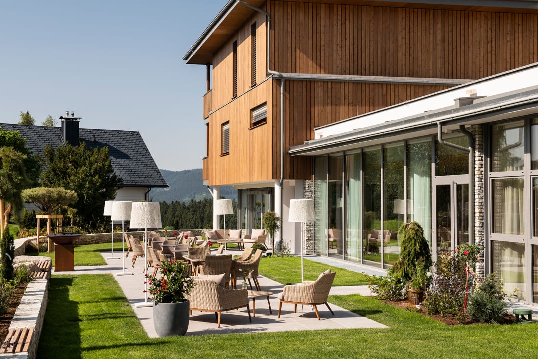 Gartenanlage Dorfhotel Fasching