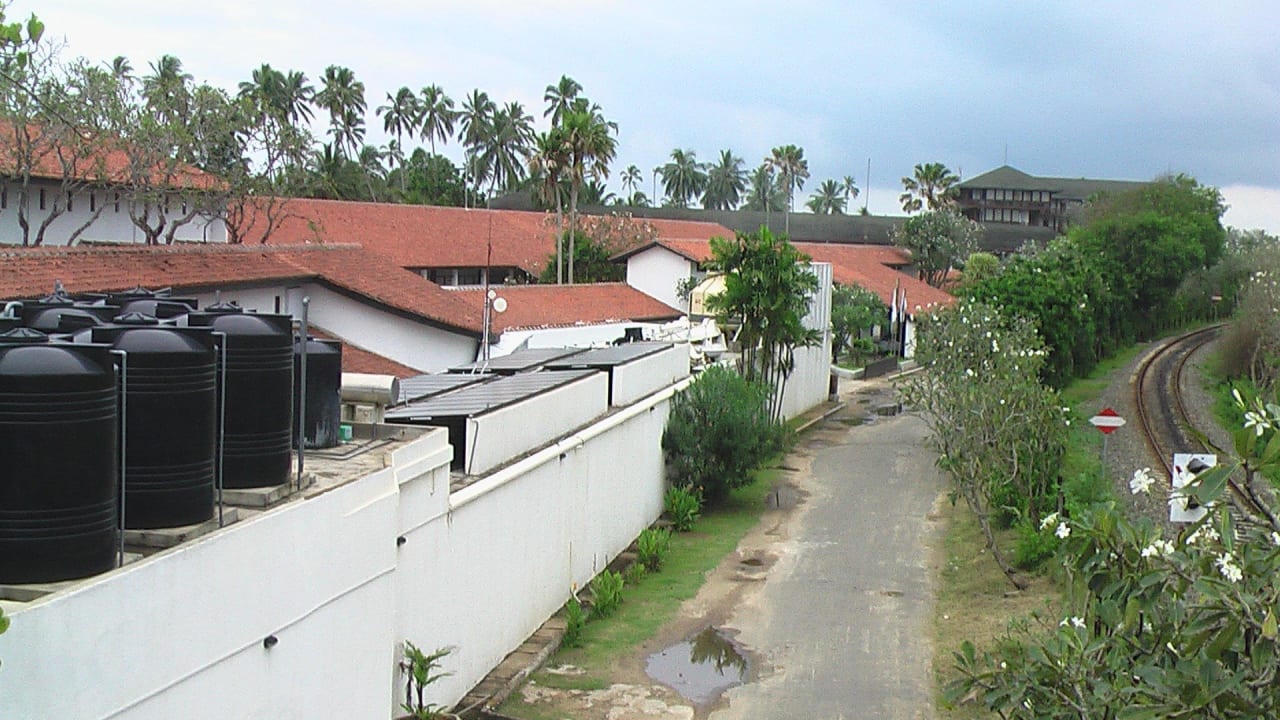 Fast Ende der Hotelanlage Thaala Bentota