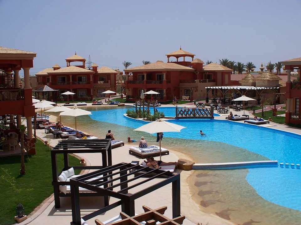 Blick vom Zimmer Pickalbatros Alf Leila Wa Leila Resort - Neverland Hurghada
