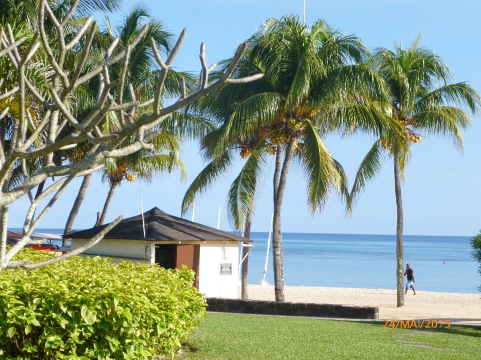 Blick zum Strand Le Meridien Ile Maurice