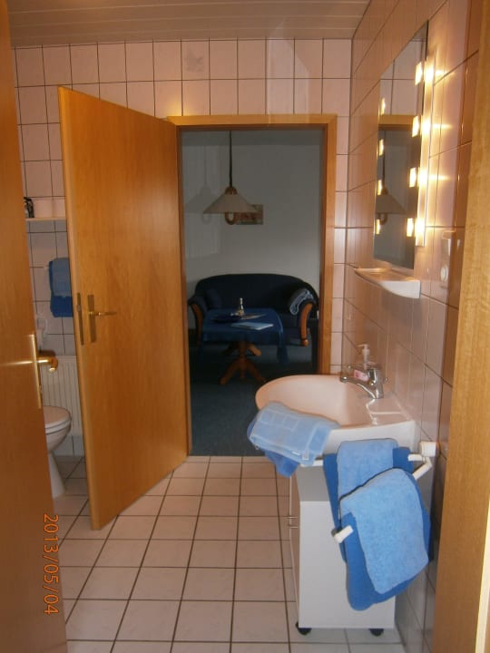 Schwalbennest Blick aus dem Bad Ferienhof Tams