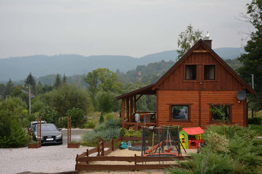 Hausansicht Gartenseite Piaskowy Koń - Hütte Riesengebirge