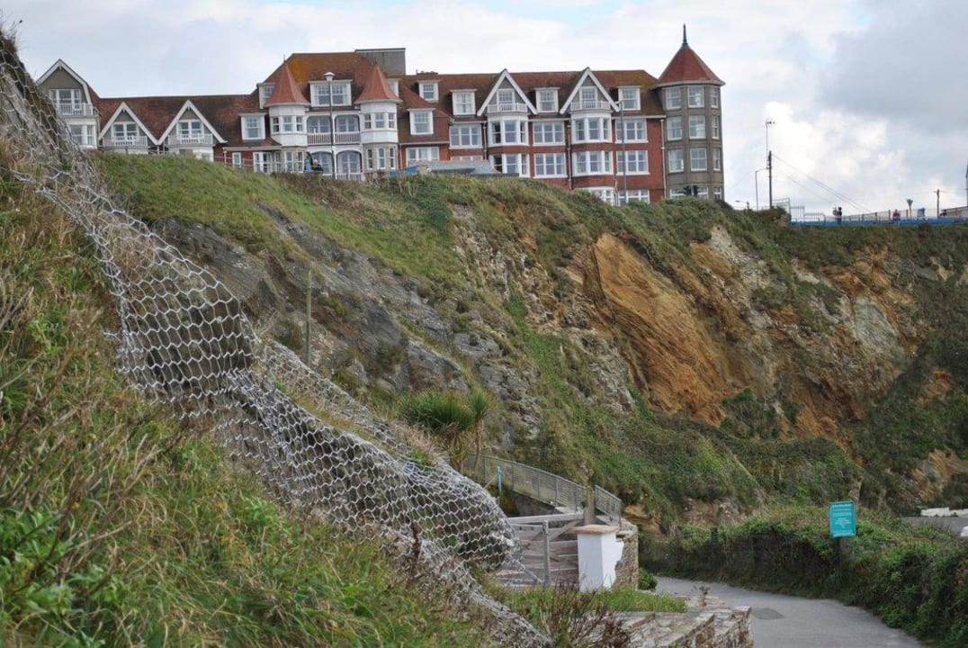 Blick von unten Hotel Bristol