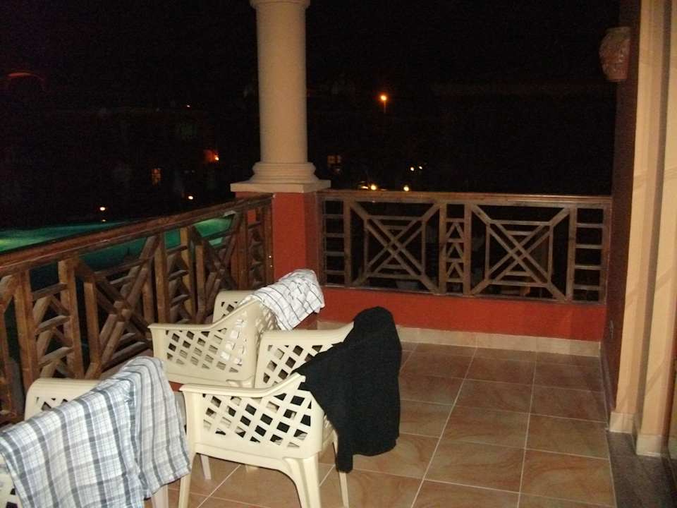 Unser schöner Balkon Pickalbatros Alf Leila Wa Leila Resort - Neverland Hurghada
