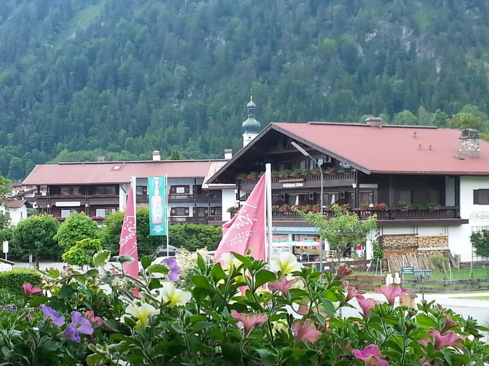 Blick vom Balkon Nordseite auf Stadtmitte Reit Hotel Zum Postillion