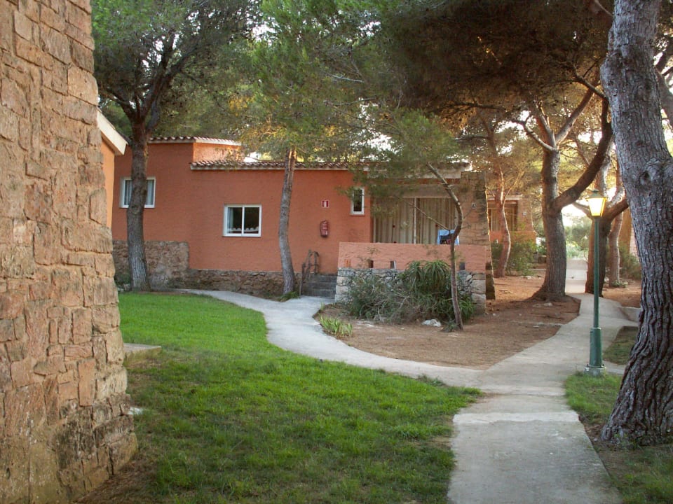 Bilck zum Bungalow Nr. 6 Hotel Xaloc Playa