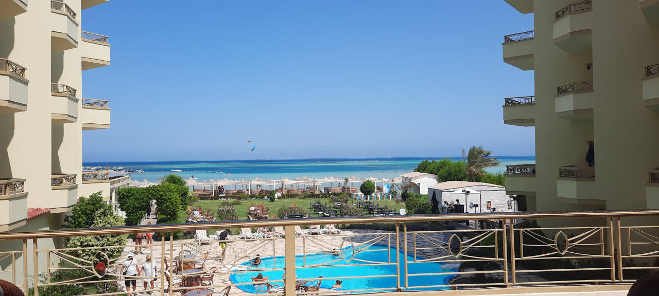 Ausblick Magic Beach Hotel Hurghada