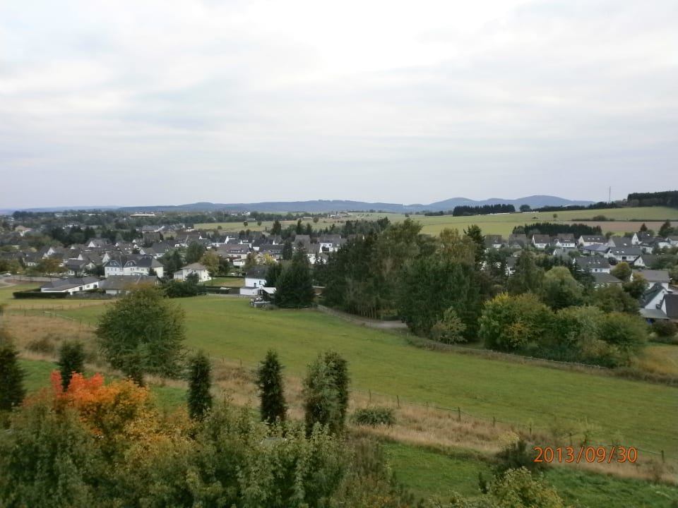 Blick von der Dachterrasse Center Parcs Park Hochsauerland