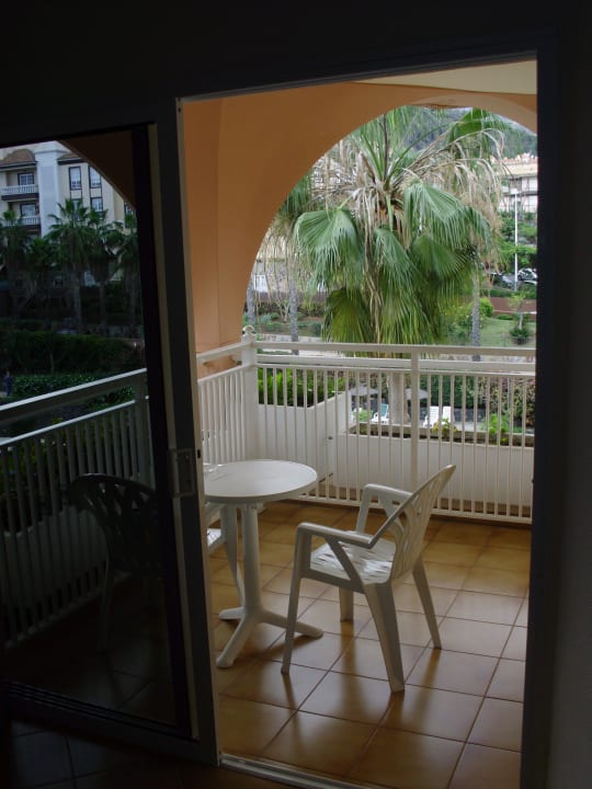 Blick auf Balkon Hotel Puerto Palace