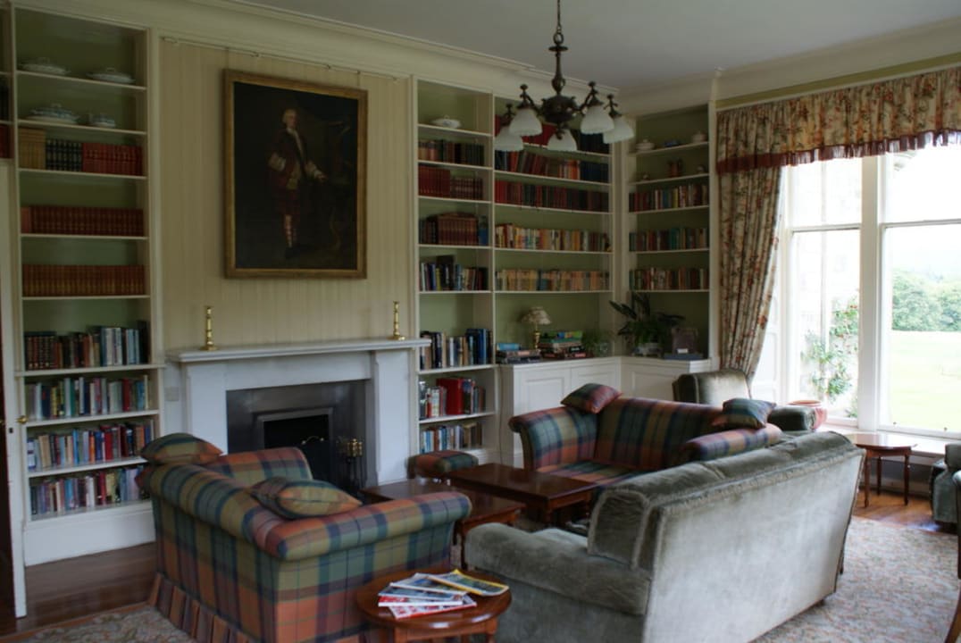 Lounge mit Kamin Hotel Glengarry Castle