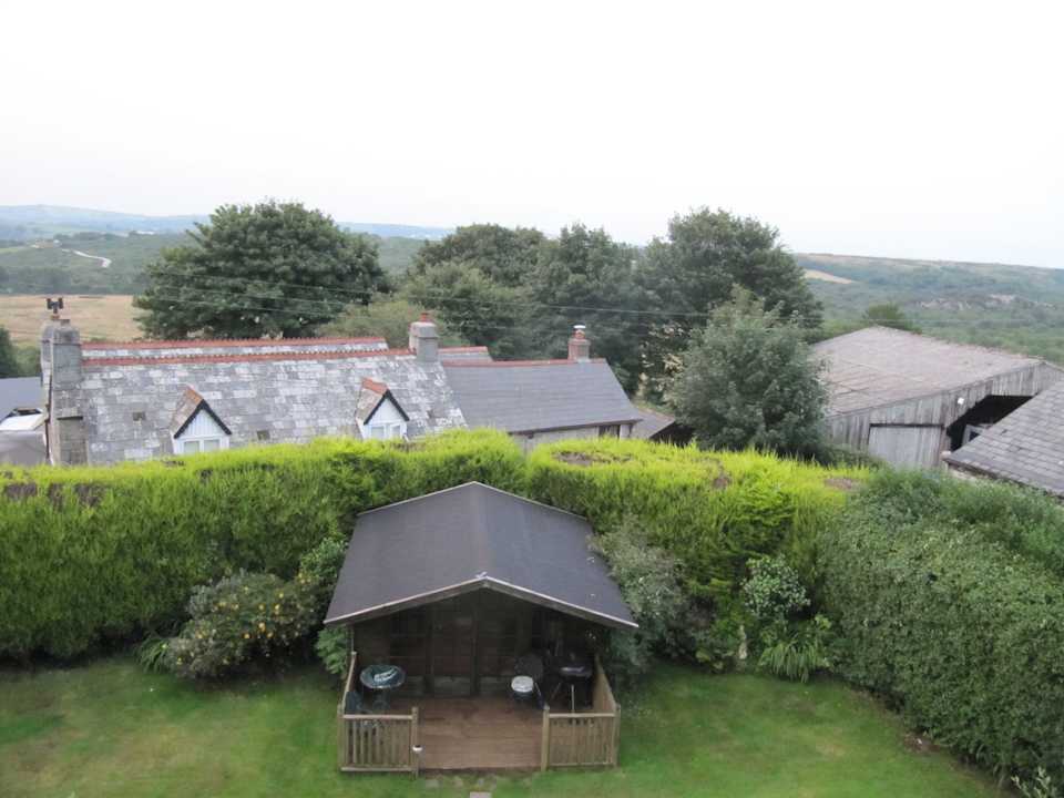 Blick aus Zimmer Fowey Bed & Breakfast Rescorla Farm House