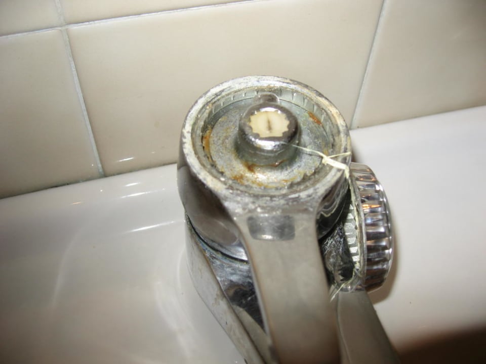 Verrottete Badezimmerarmaturen Hotel Fattoria Castelvecchi