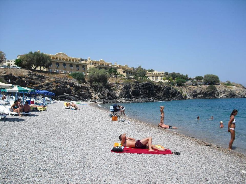 Ansicht vom Hotelstrand aus Lindos Royal Resort