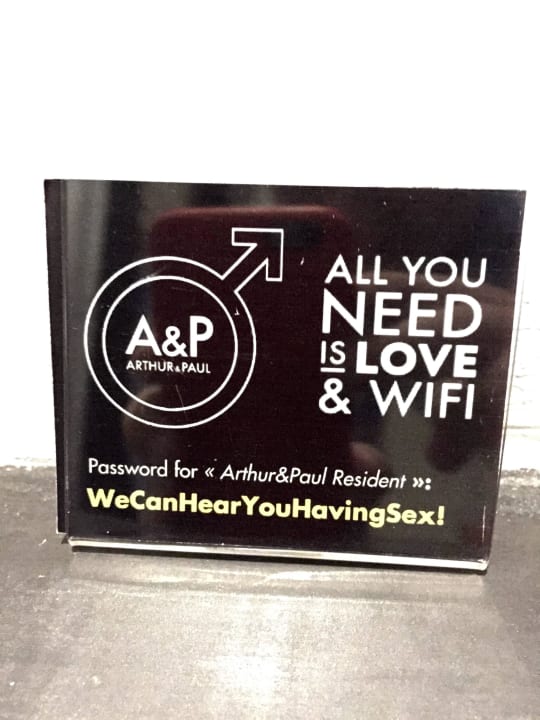 Free WiFi Arthur & Paul (Men Only Hotel)