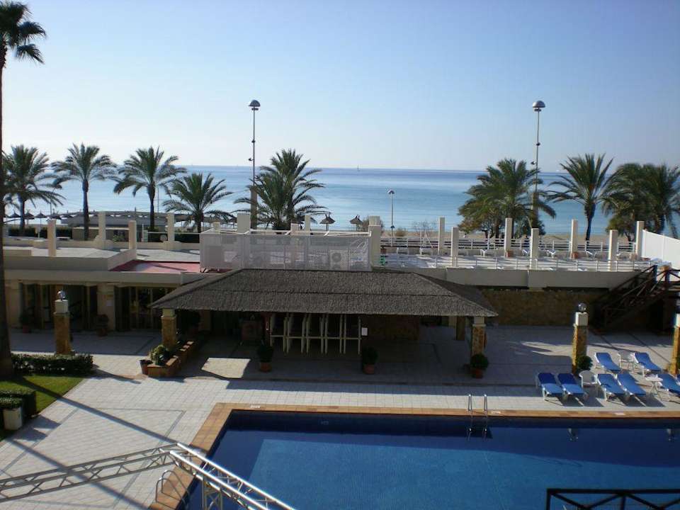 Ausblick vom Balkon des Zimmer 209 Iberostar Waves Bahia de Palma
