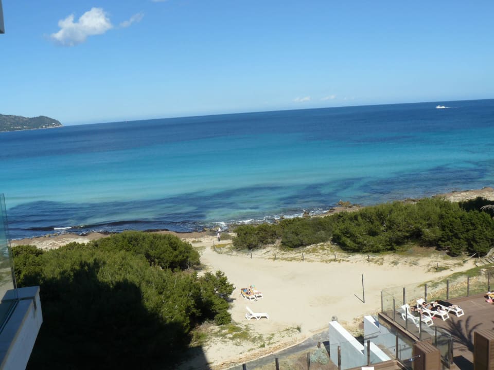 Vue de la terrasse sur la mer Iberostar Waves Cala Millor