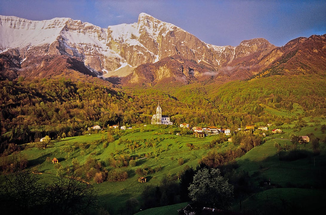 Drežnica village with mount Krn Farm Stay Kranjc