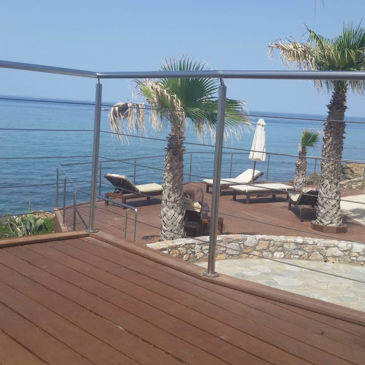 Blick vom Pool aufs Meer Ikaros Beach Luxury Resort & Spa - Adults Only