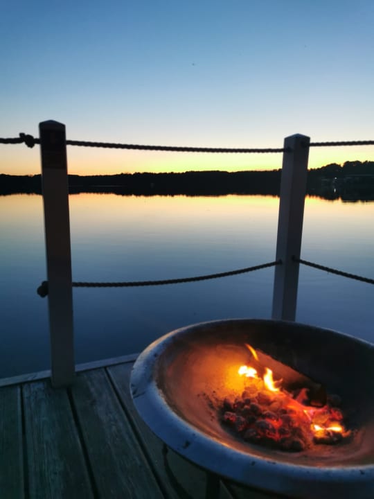 Ausblick Bunbo, das Bungalow boot