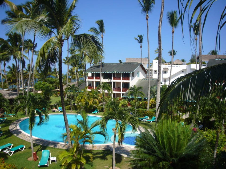 Blick vom 2. Stock Hotel Playa Colibri