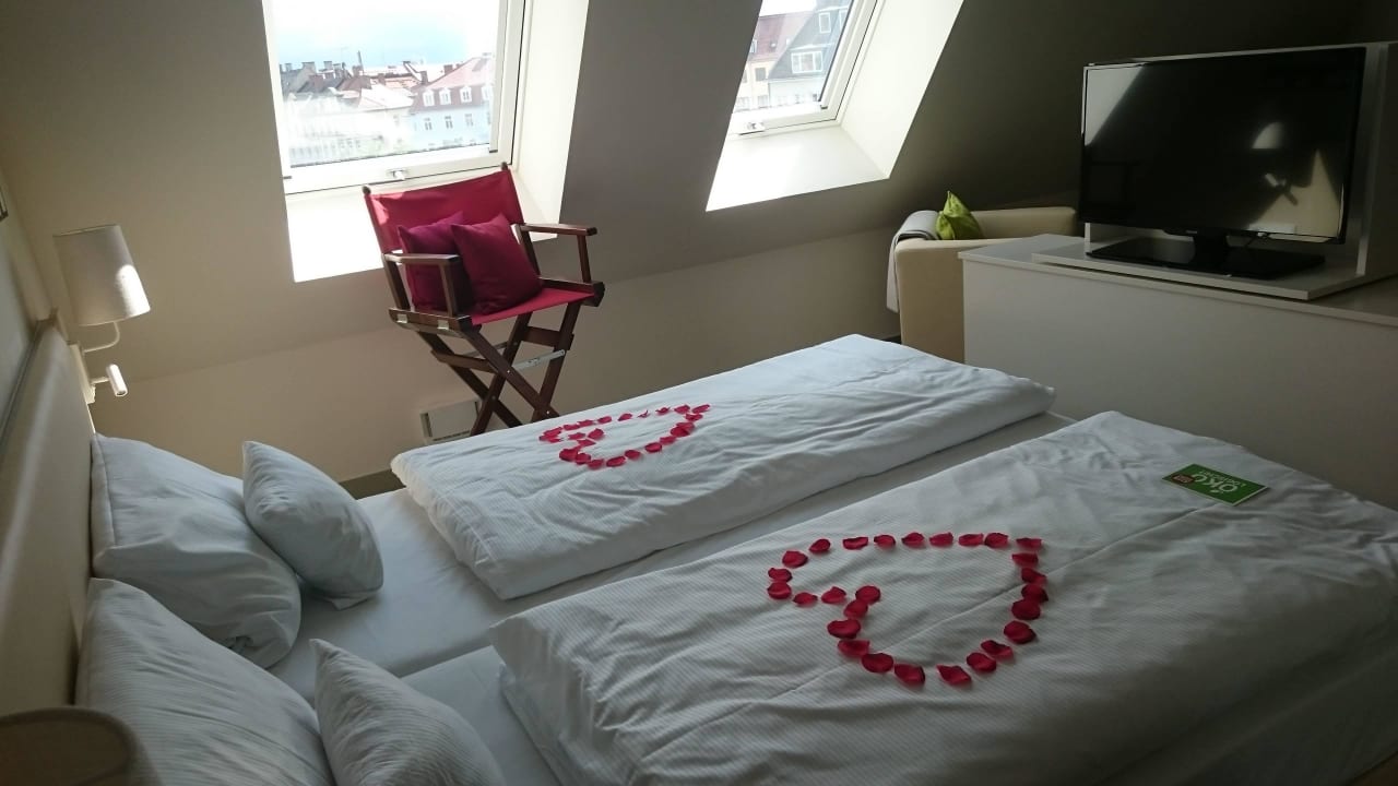 Schlafbereich  Vienna House Easy München