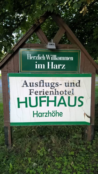 Eingangsschild Hotel Hufhaus
