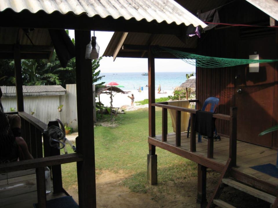 Blick zum Strand Hotel Lemongrass