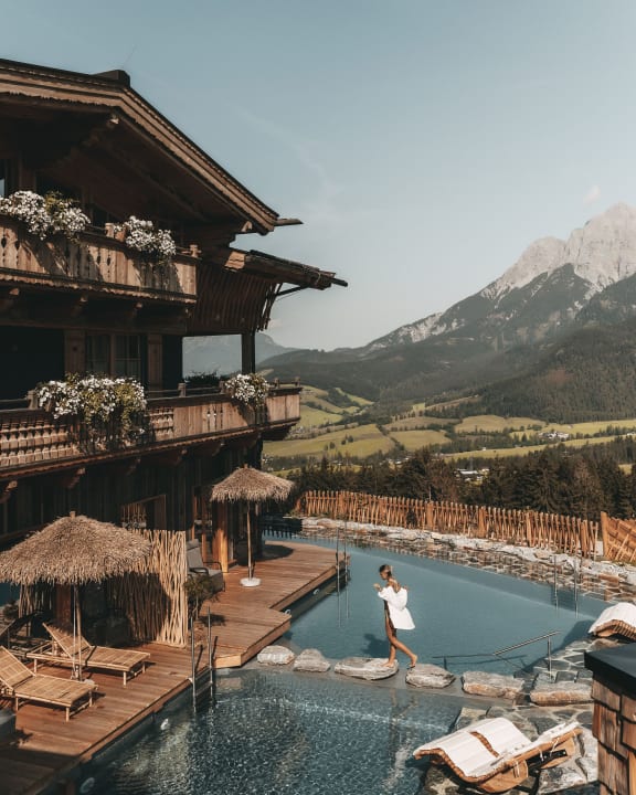 Ausblick Jufenalm BOHO Hotel & Restaurant