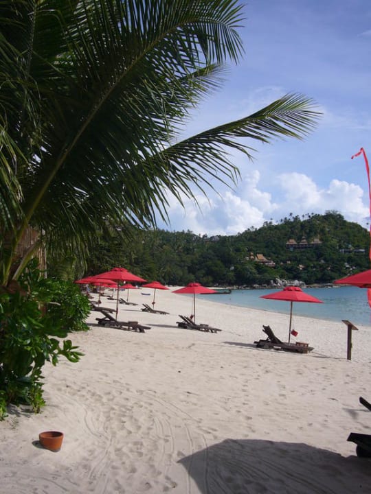 Strand vom Pool aus Anantara Rasananda Koh Phangan -  Villas