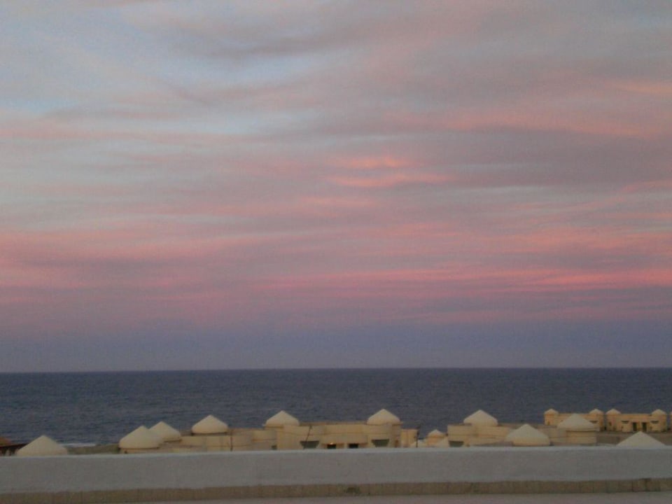 Sonnenuntergang mit Blick auf die Bungalows Siva Golden Bay Makadi