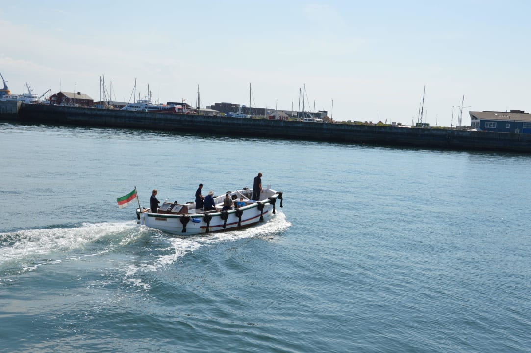 Der Weg bei der Anreise zum Hotel mit dem Börteboot Haus am Meer