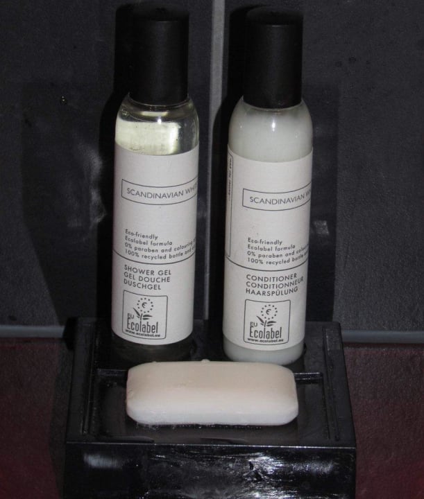 Bathroom amenities for Presidential suite #104 Hotel Scandic Palace Copenhagen