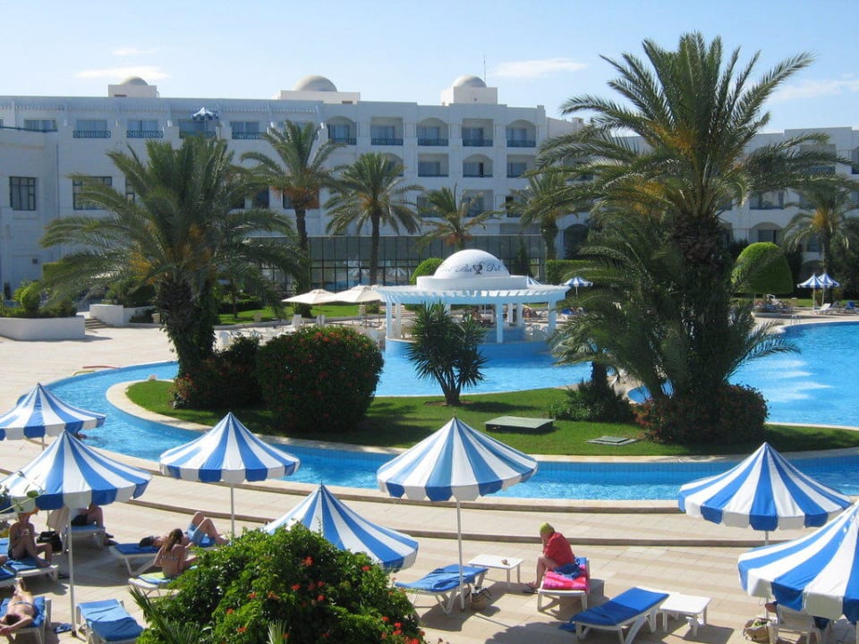 Foto von unserem Zimmer Balkon Mahdia Palace Thalasso