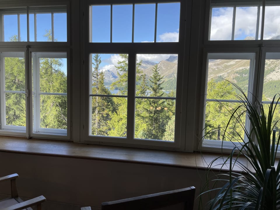 Außenansicht Waldhaus Sils