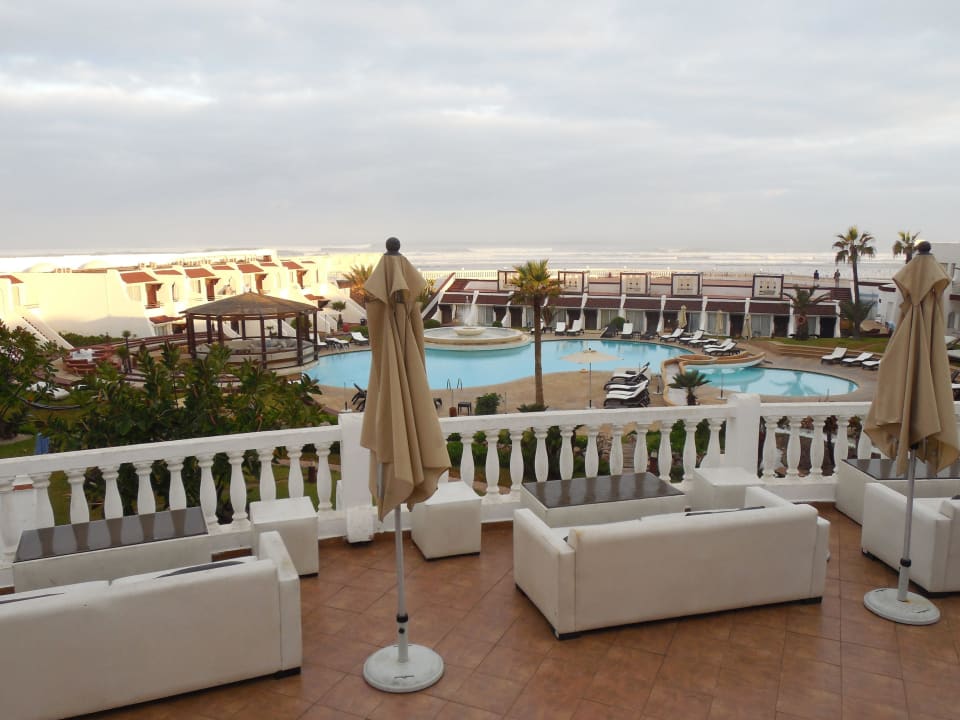 Vom Hauptgebäude aus gesehen Hotel Casablanca Le Lido Thalasso & Spa